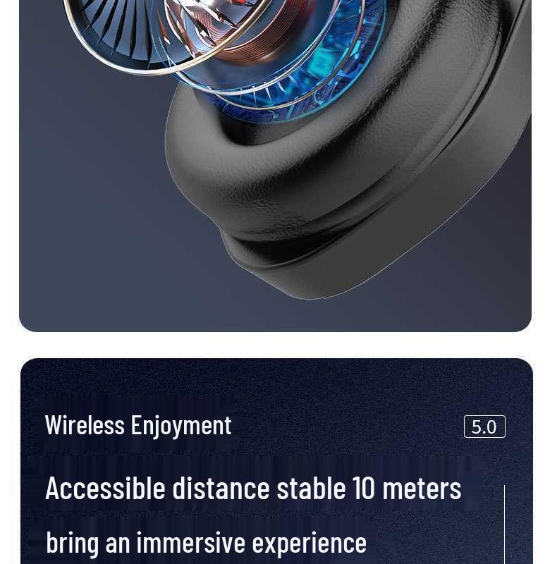 Cross-border Bluetooth Gaming Headset with Detachable Microphone, 2.4G Noise-Cancelling for PC and Phone