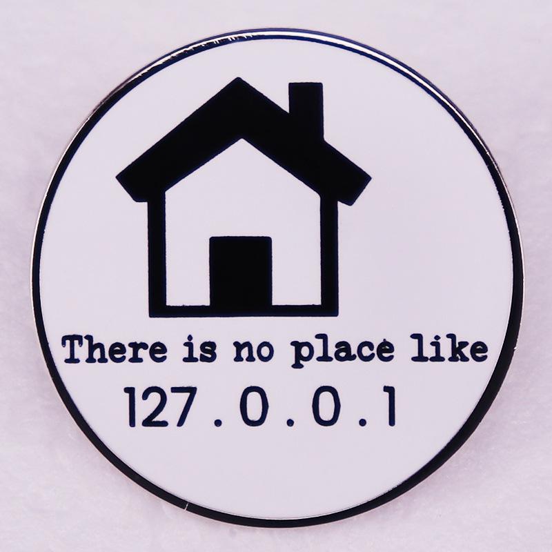 

127.0.0.1 Enamel Pin – Unique Localhost Jewelry