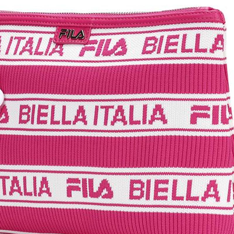 FILA Casual Fashion Versatile Fabric Shopping Bag Clutch Women bags Fluorescent-Bright-Red F13W224162F-PC