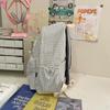 Student Schoolbag Women's Lightweight Water-repellent Plaid Backpack Travel Backpack