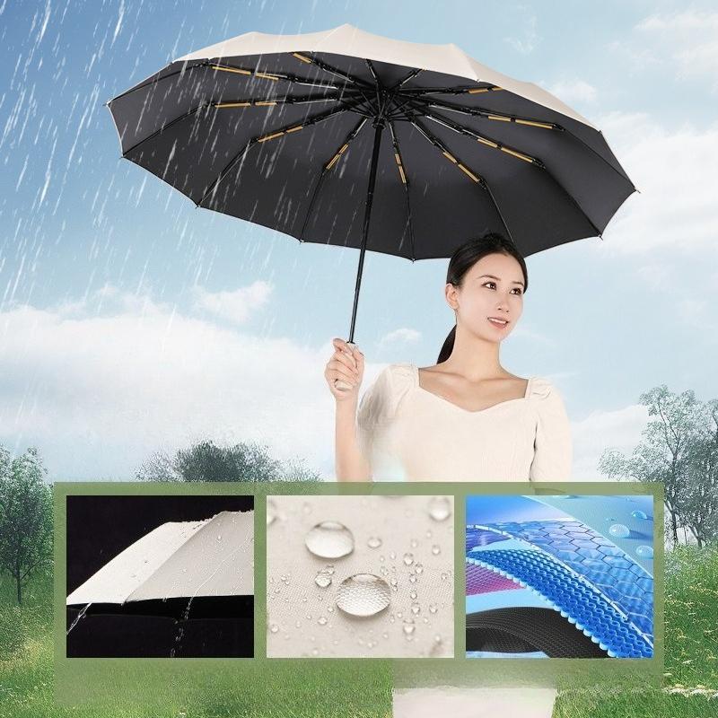 Fully Automatic Women's Umbrella Dual-Purpose (Sun and Rain) Reversible Extra-Large Extra-Thick Sun Protection UV Protection