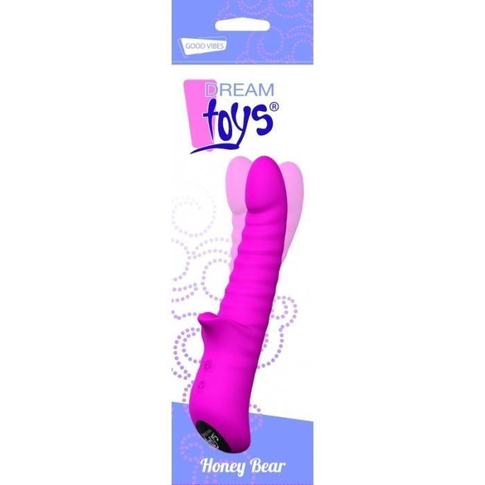Dream Toys - Honey Bear Vibro Rotatif Rechargeable Rose