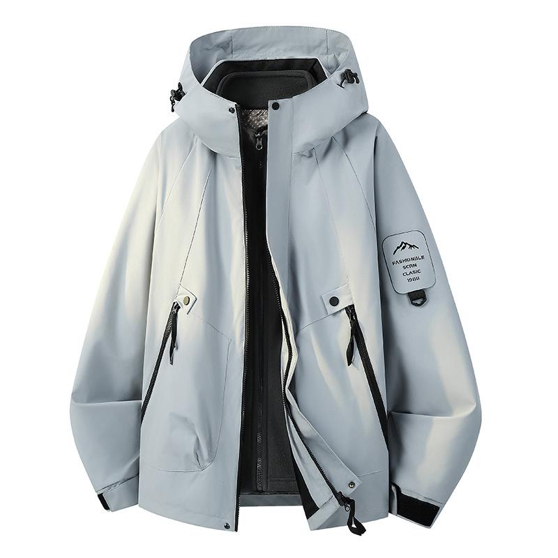 2518 Dreifach-Graphen-Futter Partnerjacke für Damen und Herren Winddicht Wasserdicht Outdoor-Sport Bergsteigeranzug Gruppenkauf