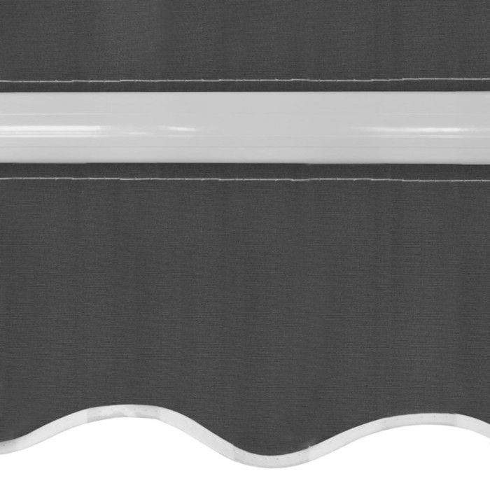 VidaXL Auvent pliable manuel 450 cm Anthracite