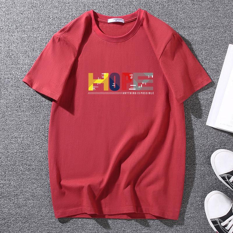 Men's Summer Comfortable Short Sleeve Loose and Breathable Pure Cotton Men's Tee Men's Sports Casual Round Neck Plus Size Top