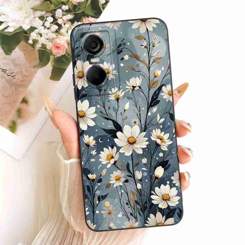 For Tecno Pop 6 Pro BE8 Case Fashion Painted Flowers Silicone Back Cover For Tecno POP 6Pro 6PRO Shockproof Phone Cases