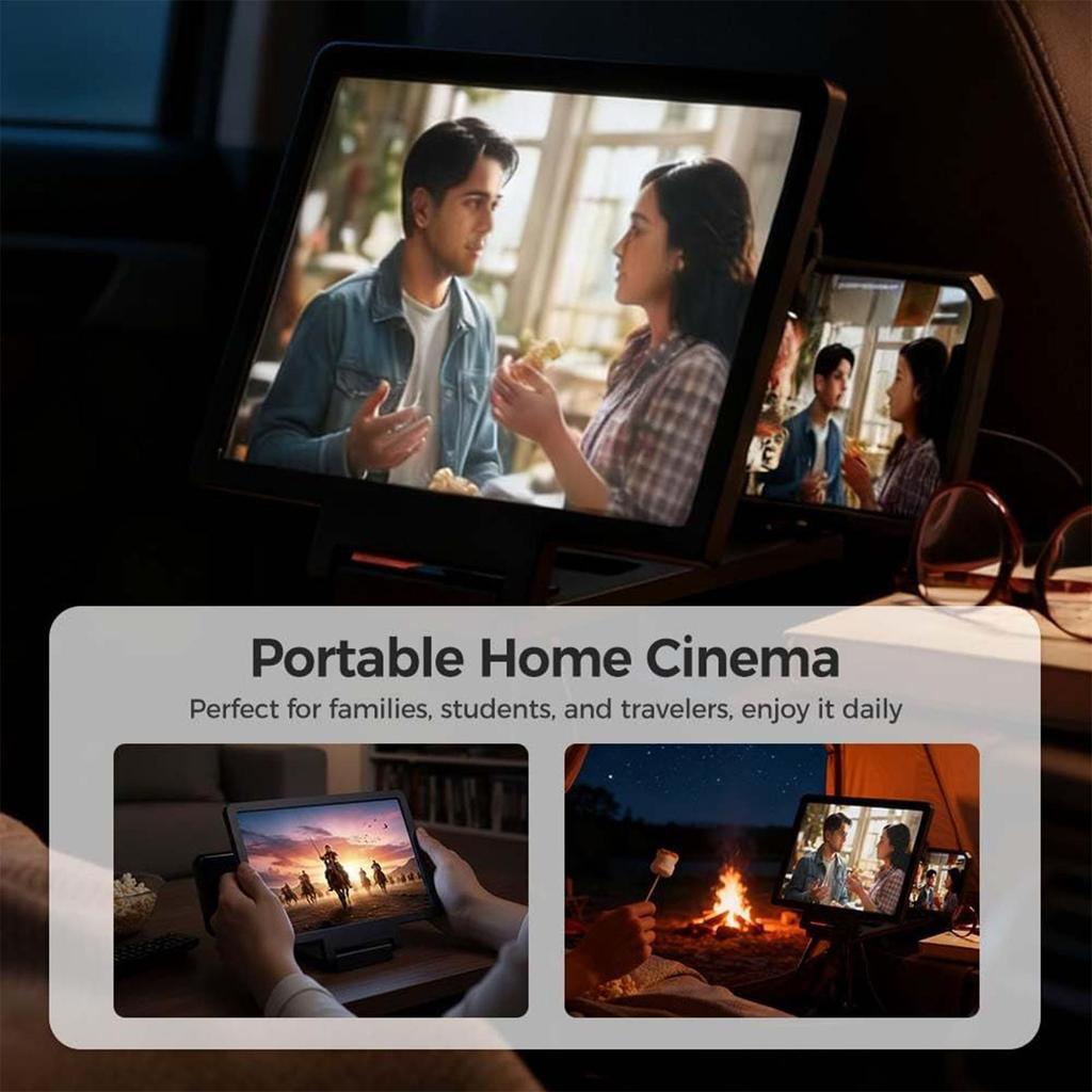 Portable Phone Screen Magnifier for Daily Reading Learning Movie Streaming Enlarged Screen Phone Stand Bracket Tool