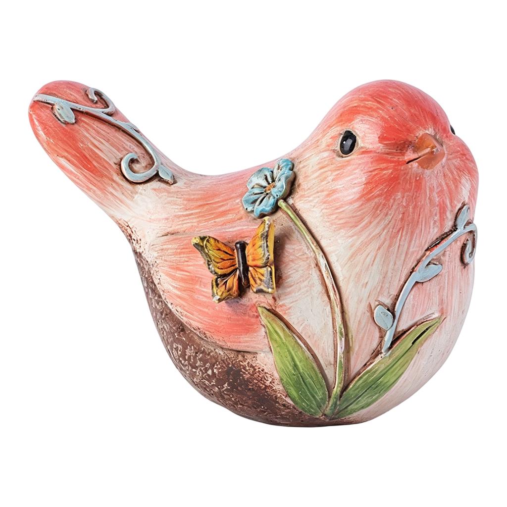 Skurrile Cottagecore Vogelfigur Handbemaltes Niedliches Vogelornament Harz-Vogelfigur für Regal Zuhause Wohnzimmer Tischplatte
