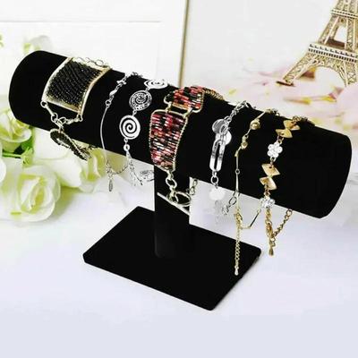 Velvet Jewelry Bracelet Storage Display Rack Chain Watch T-shaped Rack Storage Rack Hard Stand Jewelry