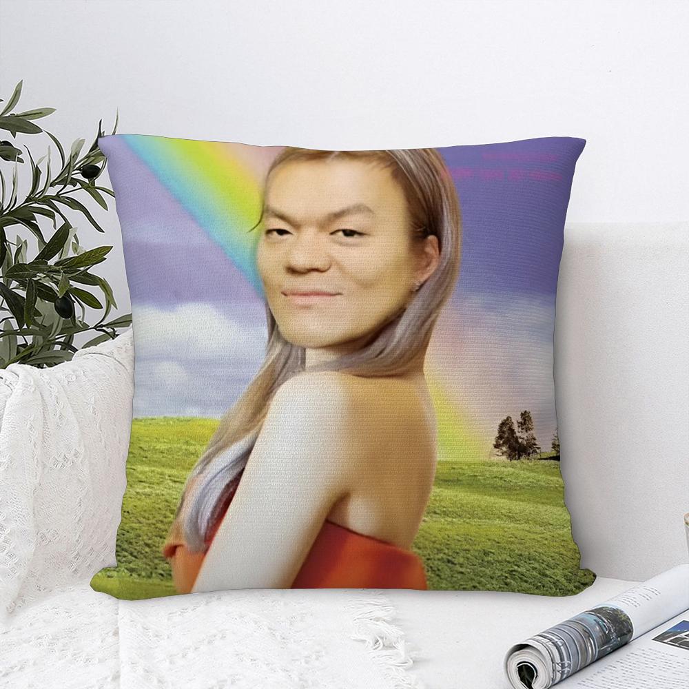 JYP Meme Luxury Pillow Case Sofa Decorative Home Doublesided Print Plush Square Throw Pillow Covers Cushion Decor Cover