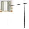 Room Divider Curtain Rod Carbon Steel Vertical Tension Rod for Room Separation   Partition Space Separator Curtain Stand
