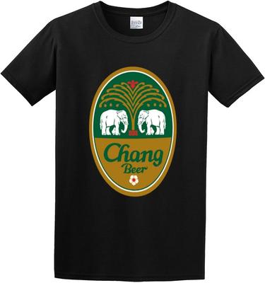 Chang Beer Koszulka Męska Casual Bawełniana