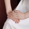 PANJBJ 925 Sterling Silver Texture Ring For Women Hollow Out Minimalism Vintage Jewelry Gift Dropshipping