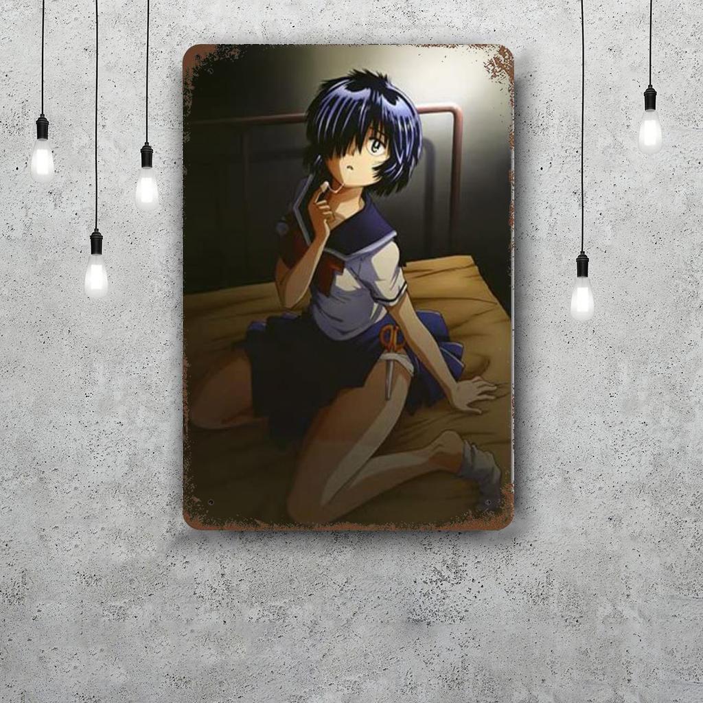 mysterious girlfriend x cartoon Vintage Metal Tin Signs Posters Decor Retro Metal Plaque Wall Art Decor for Garage Bar