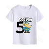 Dog Man Unisex T-shirt Summer Clothes Cotton Comfortable Short Sleeves Birthday Tops Cartoon Anime Graphic Print T Shirts Gifts