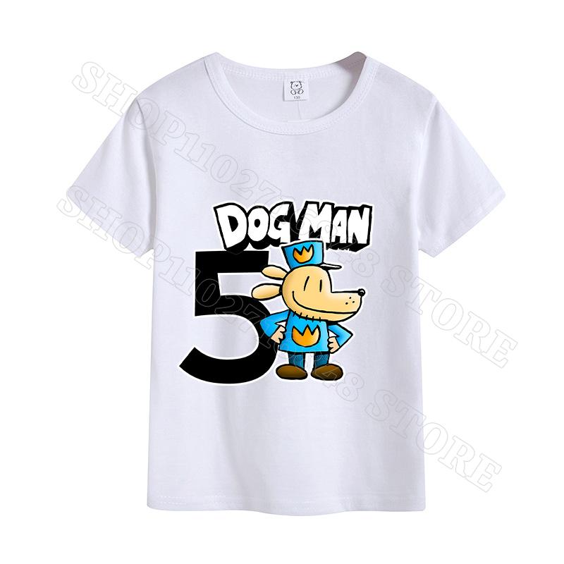 Dog Man Unisex T-shirt Summer Clothes Cotton Comfortable Short Sleeves Birthday Tops Cartoon Anime Graphic Print T Shirts Gifts