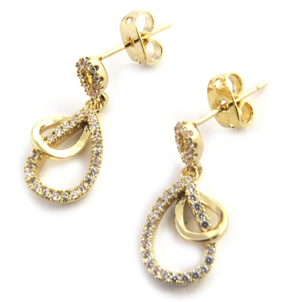 Les Trésors De Lily [M8750] - Boucles Plaqué Or 'Sissi' blanc doré
