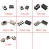 125Pcs 25 Types SMD DIP Micro Tact Push Button Switch Assorted Kit 2*4 3*6 4*4 6*6 12*12 Reset Mini Leaf Switches for Arduino Pushbutton Switches 3