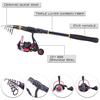 Fishing Rod and Reel Combo Carbon Telecopic Fishing Pole with Spinning Reel Saltwater Fishing Set