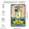 Vintage Limoncello Spritz Metal Sign  x Inch Retro Lemon Cocktail Wall Art Decor for Home Bar Cafe Garage