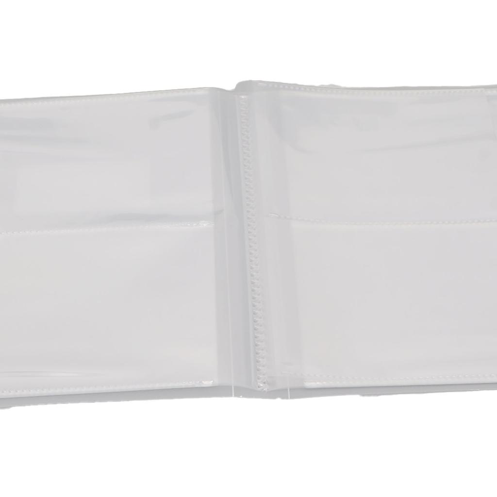 80 Slots Nail Art Sticker Storage Book Large Capacity Frosted Transparent Empty Nail Art Sticker Photo Album