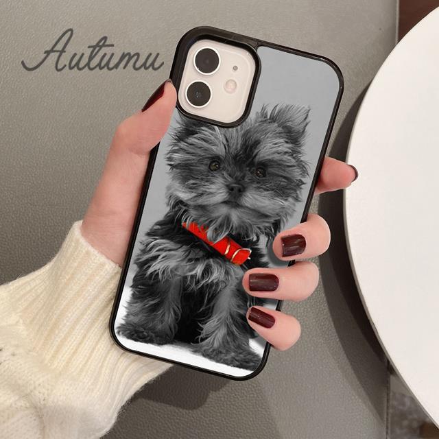 

Чехол для телефона со щенком йоркширского терьера для iPhone 11 12 13 14 Pro Max mini X XR XS SE 2020 6 7 8 Plus Samsung S21 S22 iPhone 6plus