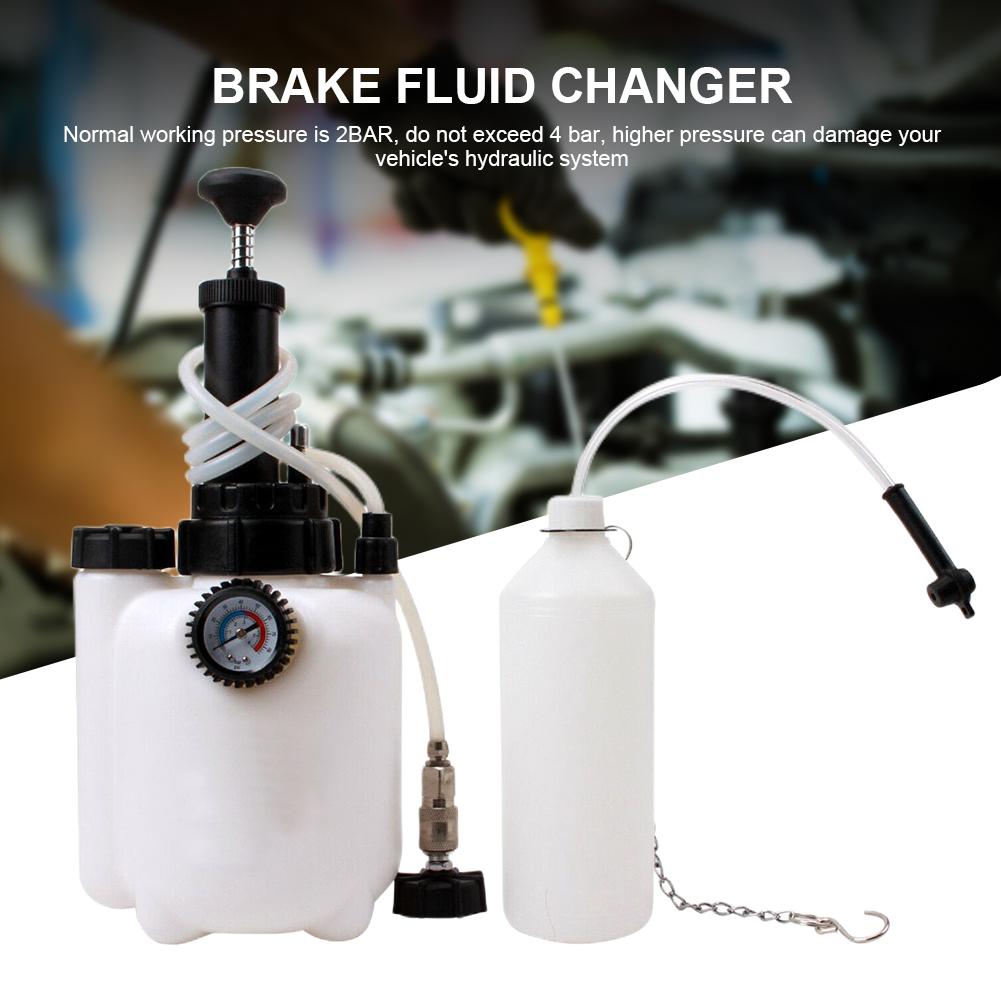 3L Car Brake Oil Pot Replacement Tool Fluid Oil Changer Hydraulic Clutch Oil Pump Empty Exchange Drained Kit for Car Motorcycle