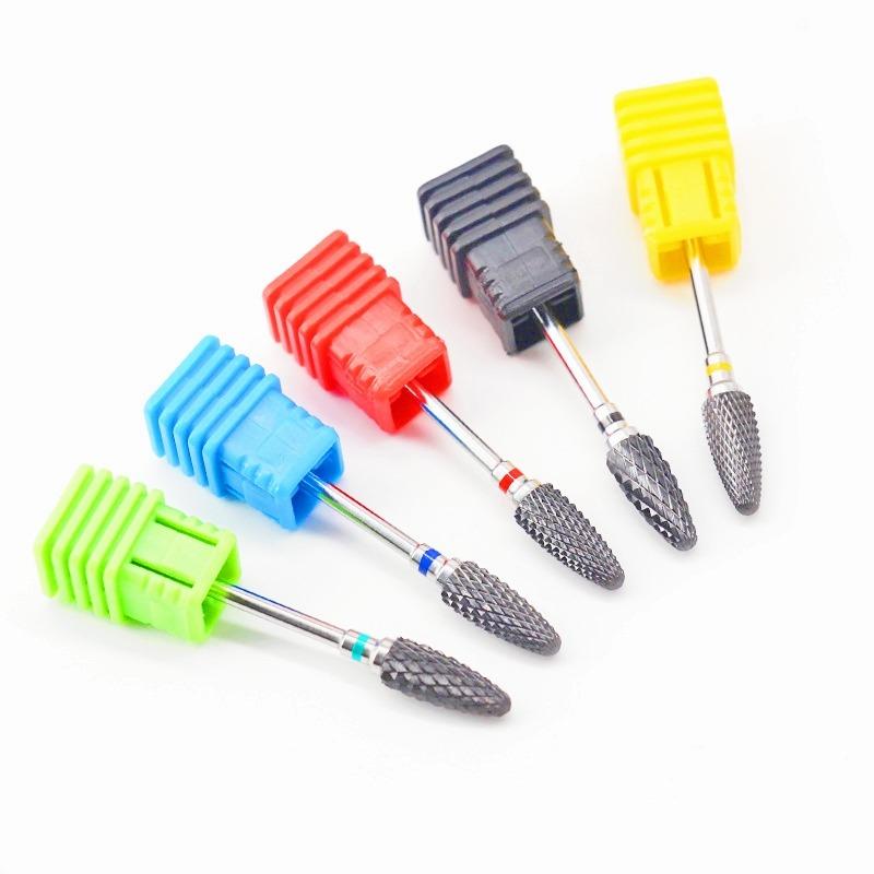 5Pcs Tungsten Carbide Burs Ø6 X 2.35Mm 3/32 Inch Shank Rotary Tool Burr For Dental Nail Drill Bits