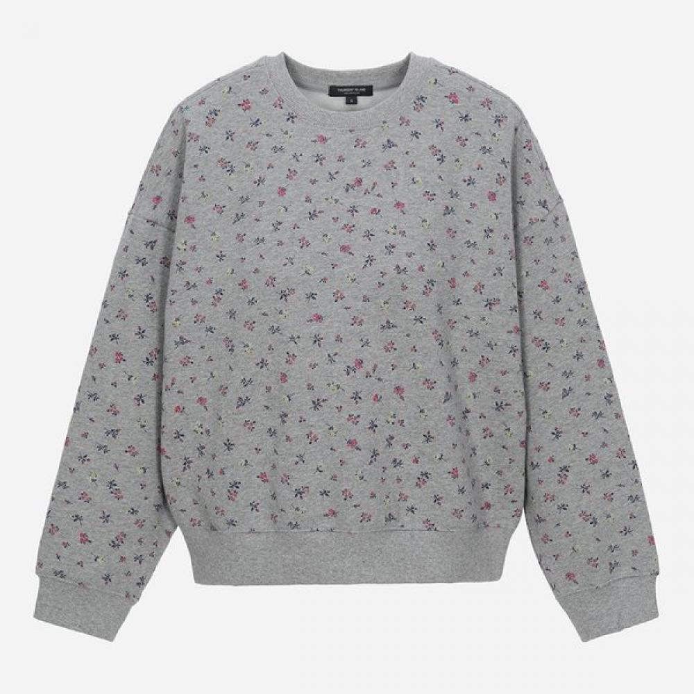 Thursday Island Mini Flower Fleece Sweatshirt T258mst238w gray (GY)/M
