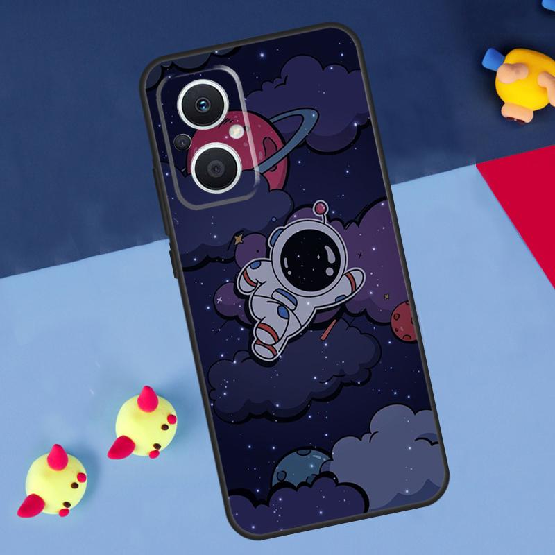 Astronaut Spaceship For OPPO Reno 14 13 12 11 10 Pro 8T 11F 12F 13F 14F 7 8 Lite OPPO Find X8 X6 X5 X9 Pro Case