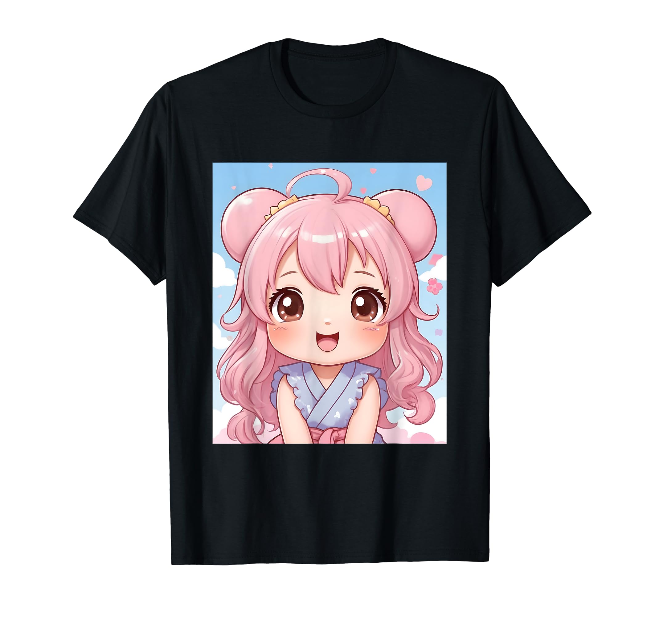 

вещи печатные Kawaii, пастель, милый, просо, японский, футболка чёрный