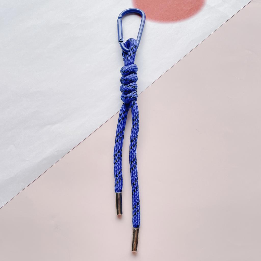 Color Combination Knot Mobile Lanyard Creative Short Braided Lanyard Mobile Phone Case Key Ring Can Be Detachable Anti-loss Rope