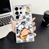Case for Samsung Galaxy S26 Note 20 Ultra 10 S25 Edge S20 Plus S24 S21 S22 FE S23 Ultra Phone Cover Shark Crayon Shin Chan