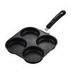 Wow Oh Non-Stick Maifan Stone Frying Pan with Four Sections for Eggs and Burgers