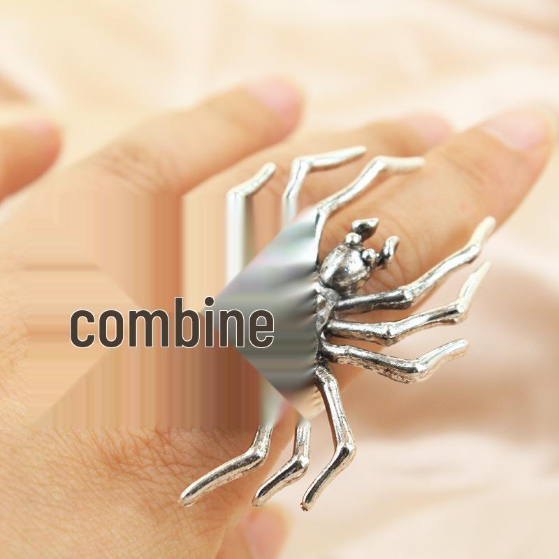 European and American Stylish Spider Ring: Versatile Animal Jewelry for Halloween