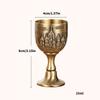 Antique 25ml Small Shot Glass With Carve Castles Pattern Designs Goblet Chalice Cup For Family Parties And Gift Givings