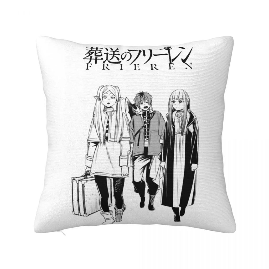 Sousou No Frieren Himmel Eisen Throw Pillow Cover Polyester Cushions for Sofa Novelty Cushion Covers