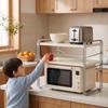 Countertop Microwave Rack with Metal Frame Long-Lasting Kitchen Appliance
