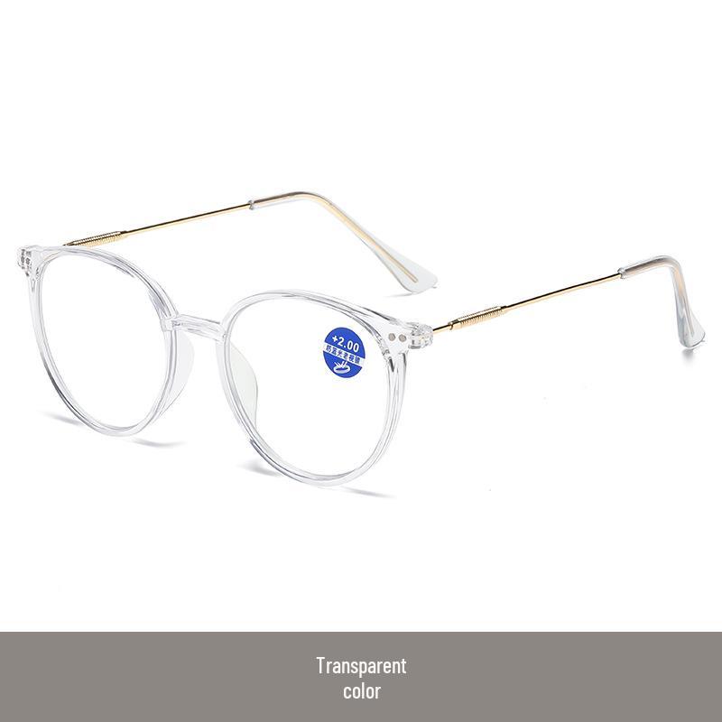 

New Arrival: Women s Round Frame Anti-Blue Light Reading Glasses - High-Definition for the Elderly +1.50