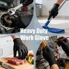 Heavy Duty Orange Nitrile Gloves  8mil Heavy Duty Disposable Gloves with Diamond Textured Latex Free Mechanic Tattoo Auto Gloves