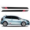 2PCS Racing Style Car Side Stickers Auto Tuning Modification PVC Decals For VW Volkswagen Polo 6R 6C 9N 9N2 9J Car Accessories