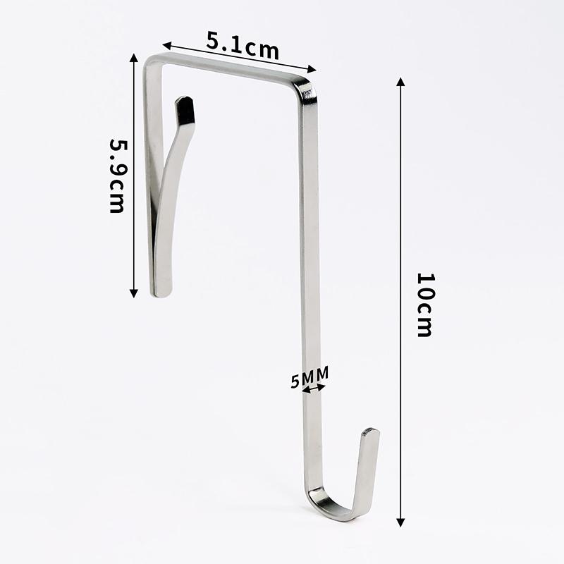 5/10 Pcs Over The Door Hooks Door Hanger Hooks For Bathroom Kitchen Towels Hats Hanging Organizer Multi-Purpose Hooks