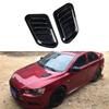 2PCS Universal Intake Scoop Turbo Bonnet Vent Cover Hood ABS Car Hood Air Outlet Decorative Carbon Fiber False Vent Hood Vehicle