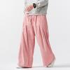 Autumn and Winter Wide-leg Casual Trousers for Men and Women Loose Fat Pants Thickened