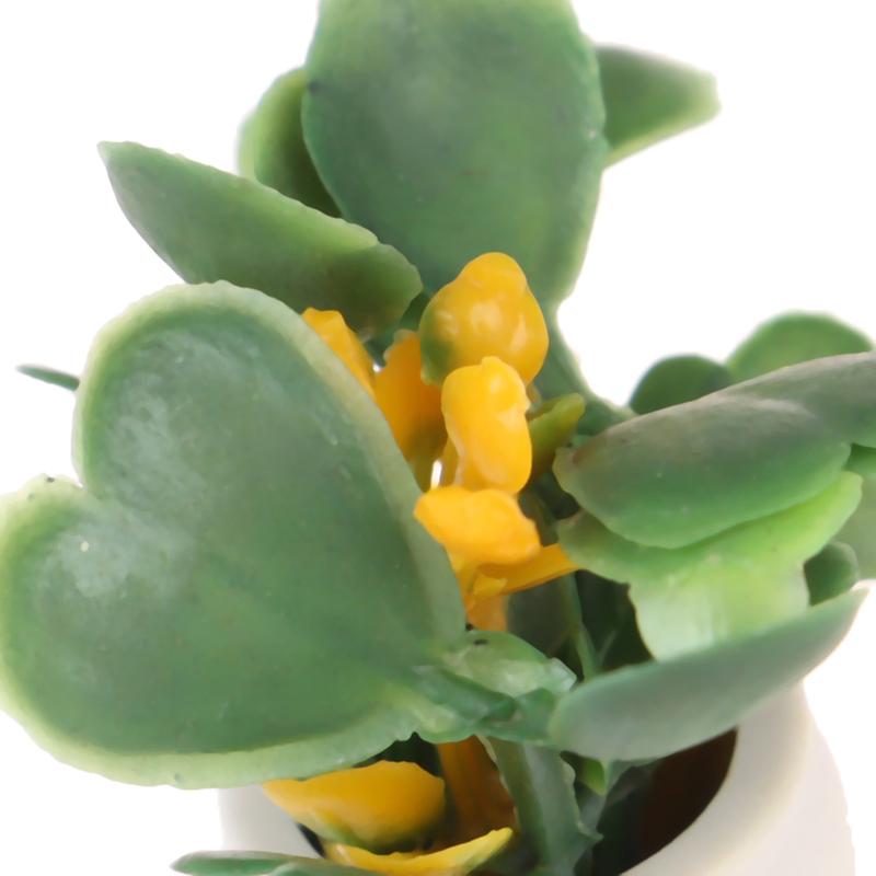 1:12 Dollhouse Miniature Green Plant In Pot Furniture Home Decor Accessories