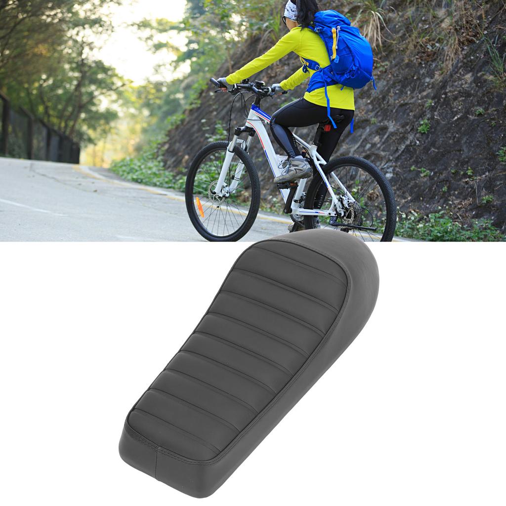 Motorcycle Seat Cushion Black Thickened Anti Slip Retro Motorcycle Cushion Saddle for Replacement