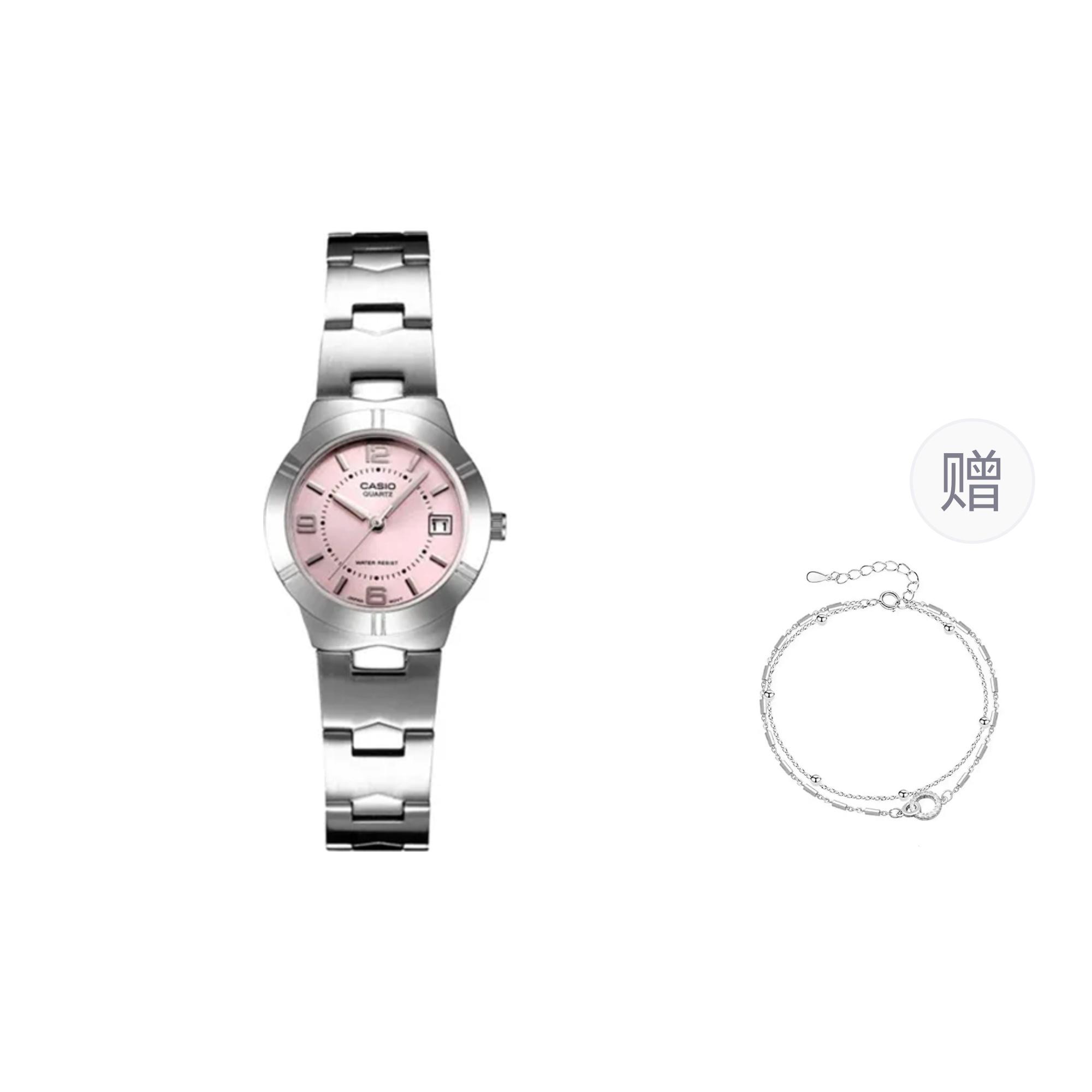 

CASIO Women s Pink Watch LTP-1241D-4A Cherry Blossom Pink