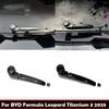 For BYD Equation Leopard Titanium Super 3 2025 2026 ABS Black Rear Trunk Window Windshield Rain Wiper Trim Styling Accessories
