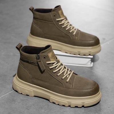 Hochwertige Herren Casual Lederstiefel Klassiker Flache Designer Stiefeletten Outdoor Rutschfest Büro Oxford Schuhe Motorradstiefel
