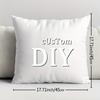 Customized 18x18 Inch Plush Photo Pillowcase, Personalized for Families, Couples, Pets, and Friends, Memories for Home, Office,